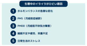 生理中のイライラが止まらない？原因と彼氏・旦那、ひどい時に抑える方法 | yururi